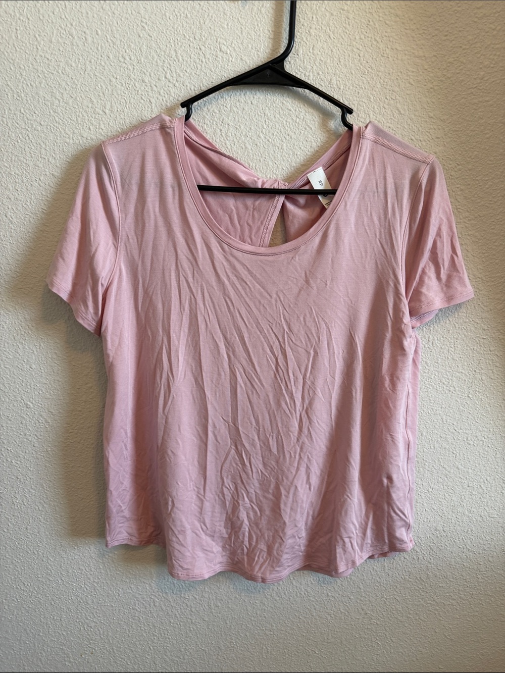 lululemon athletica Light Pink Short-Sleeve Tee with Back Keyhole